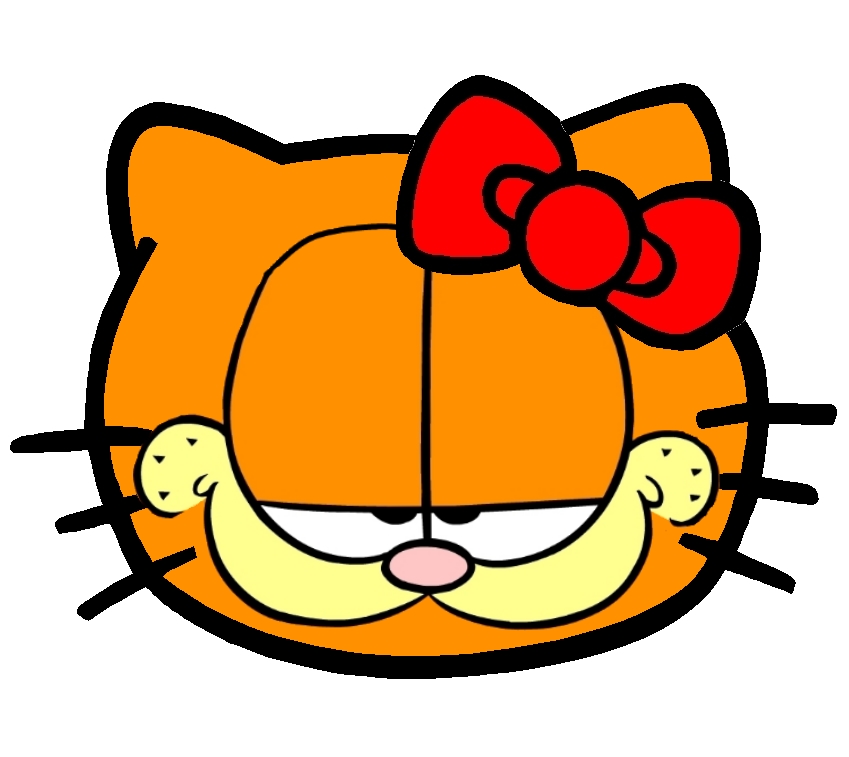 Hello Kitty som Garfield