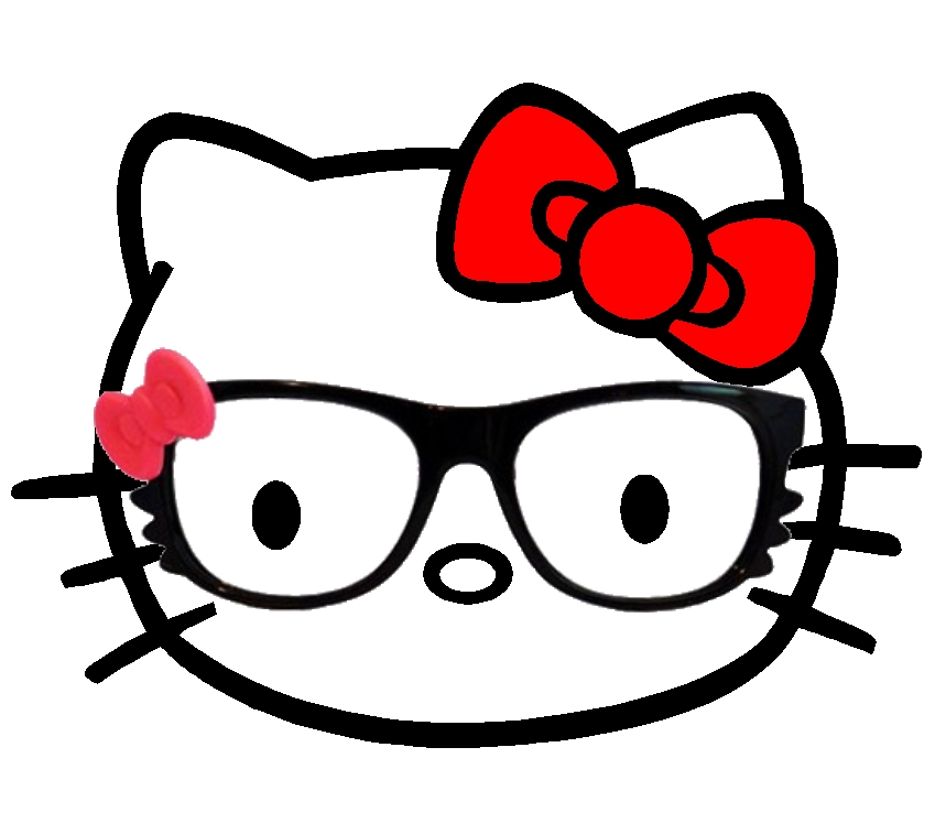 Hello Kitty - med glasögon