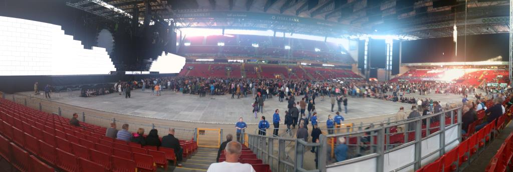 Parken, före konserten med Roger Waters