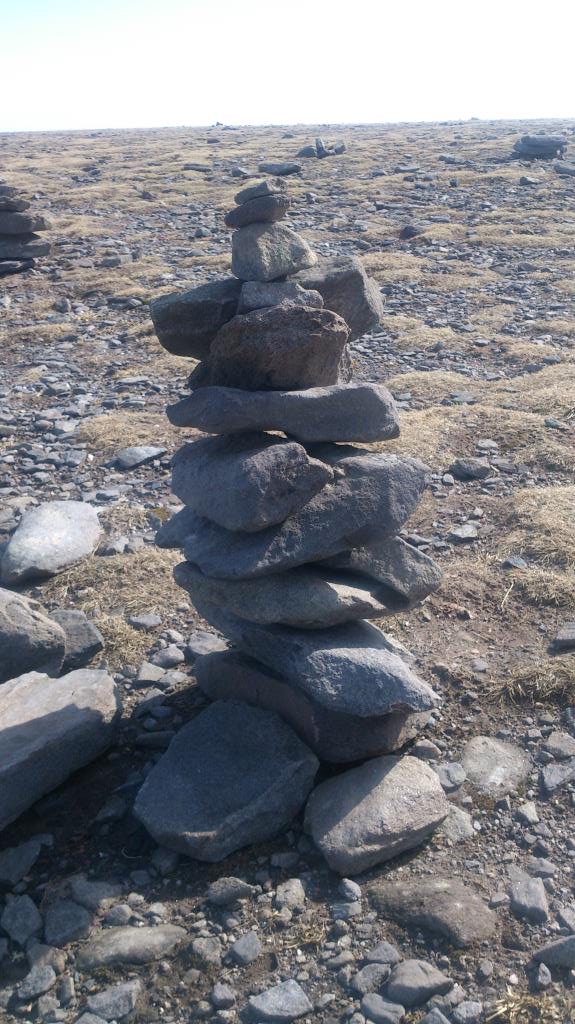 Nordkap - Staplade stenar