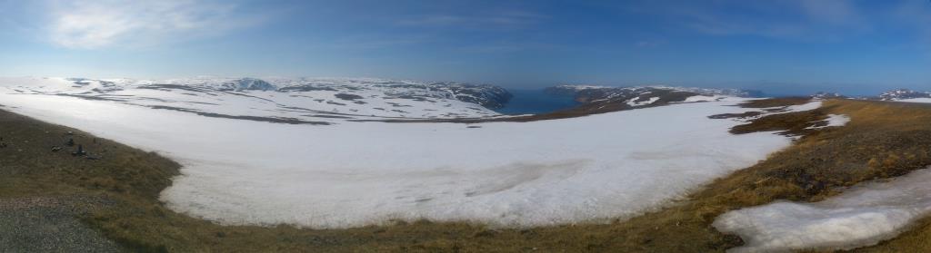 Vy strax söder om Nordkap