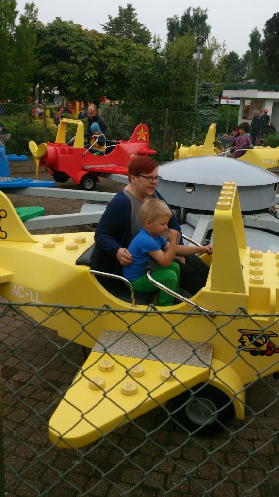 Charlie och AC på Legoland